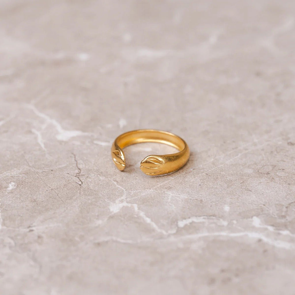 Adjustable Embrace Ring Plated in 18K Gold