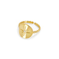 Adjustable Nautical Star Ring Plated in 18k Gold