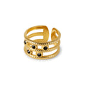 Adjustable Melina Ring Plated in 18K Gold