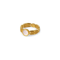 Athena Ring Mother of Pearl Gold Plated 18K
