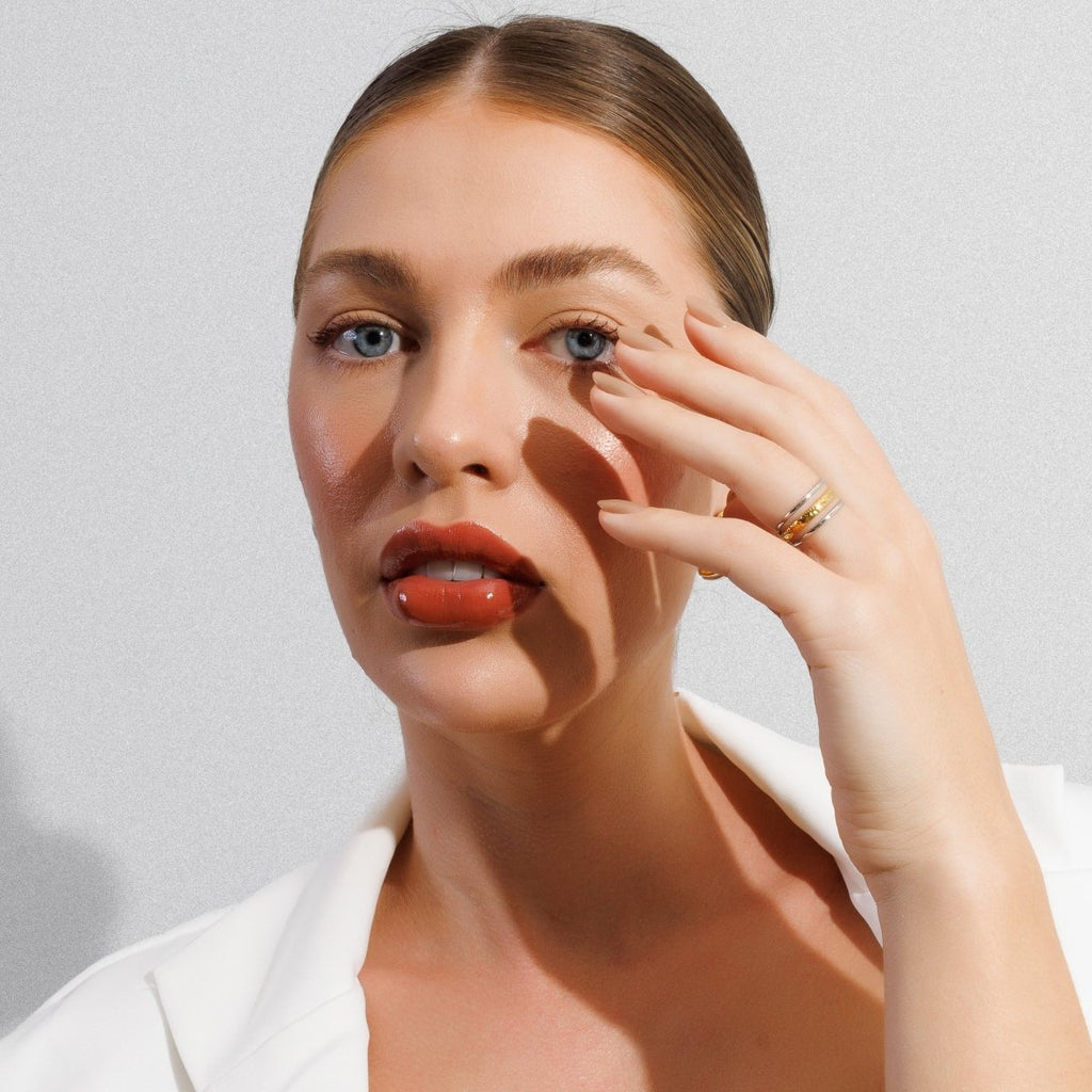 Adjustable Aura Ring with Gold and Silver Plating