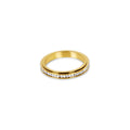 Rotating Brilliant Ring Plated in 18k Gold