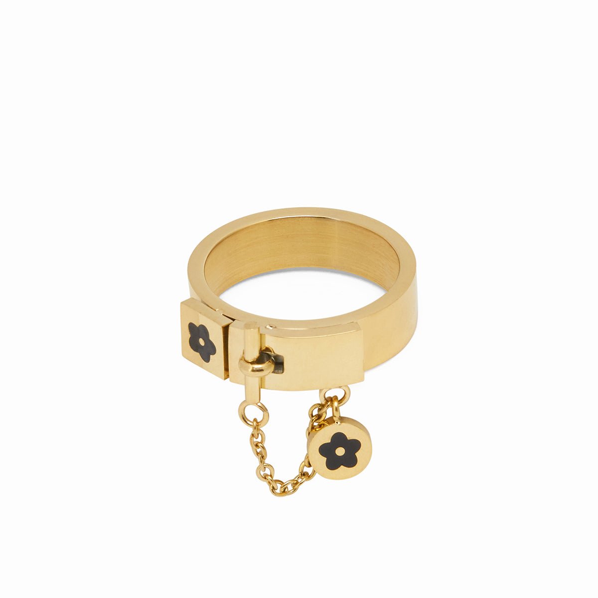 18K Gold Plated Charm Ring