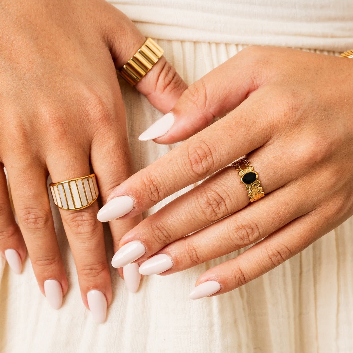 Coliseum Ring Plated in 18k Gold