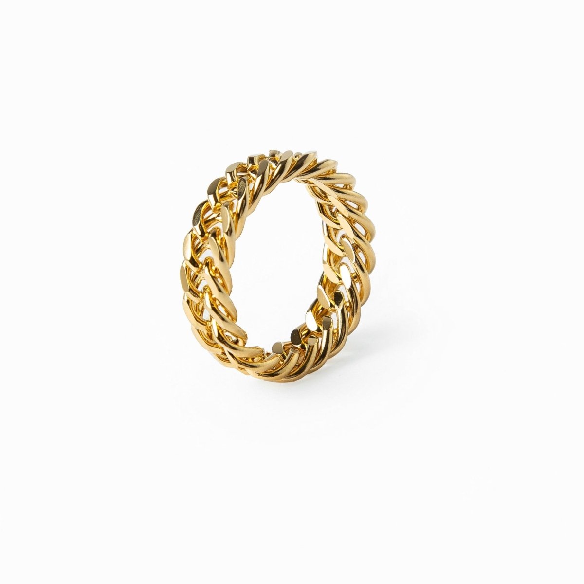 Gold-Plated Chain Ring 18K