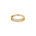Double Layer Ring Plated in 18k Gold