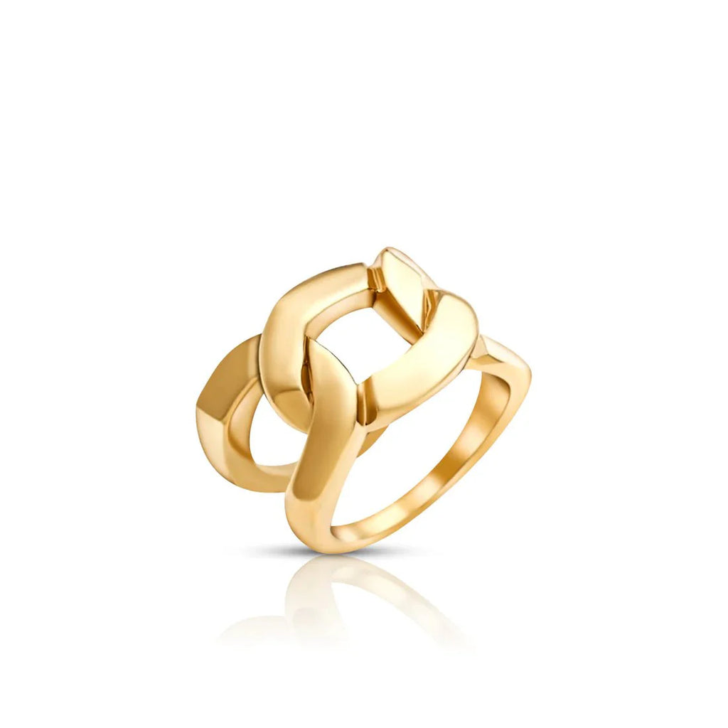 Double Ring Plated in 18K Gold