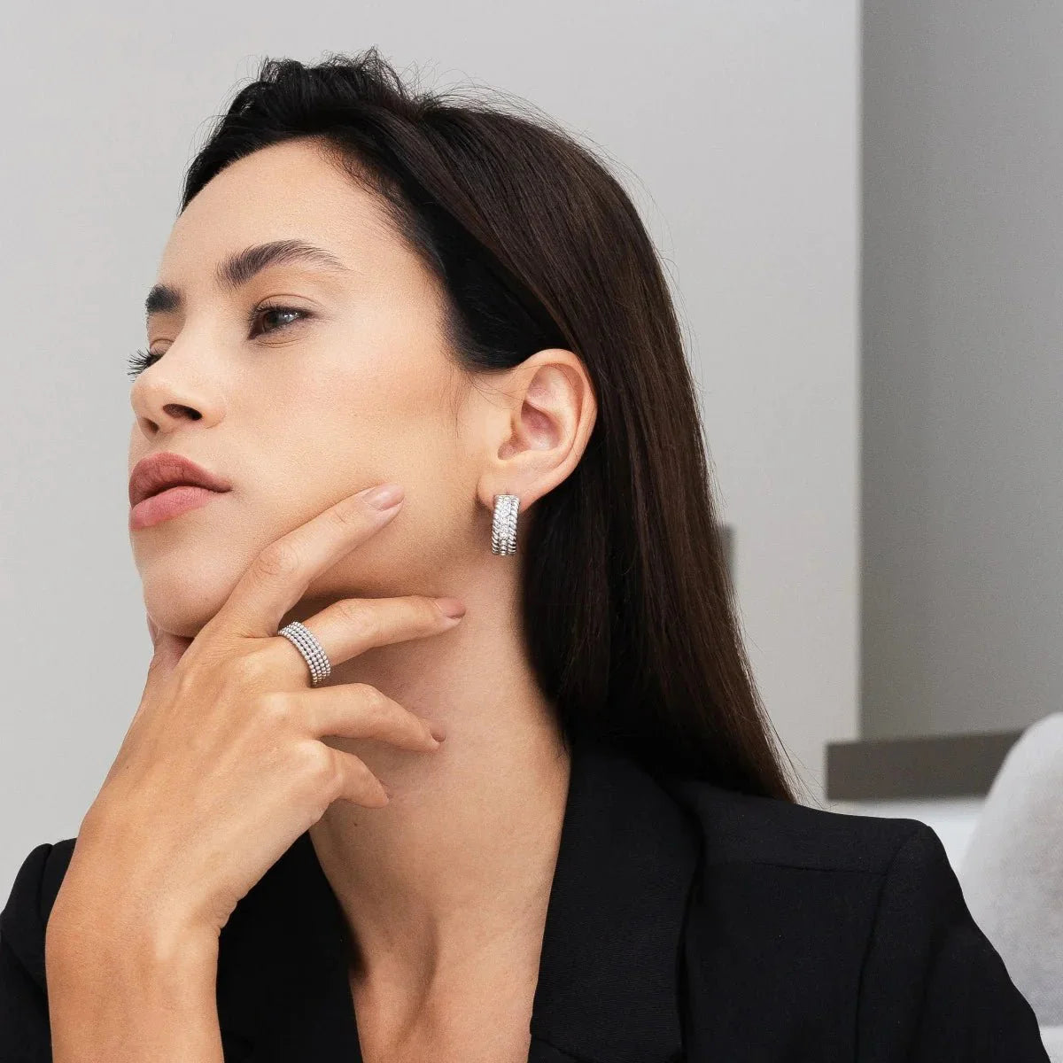 Iconic Sphere Ring - Silver