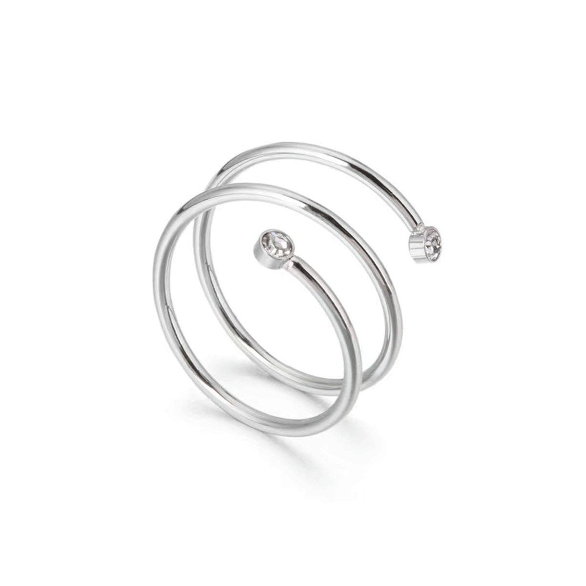 Spiral Fine Ring - Silver