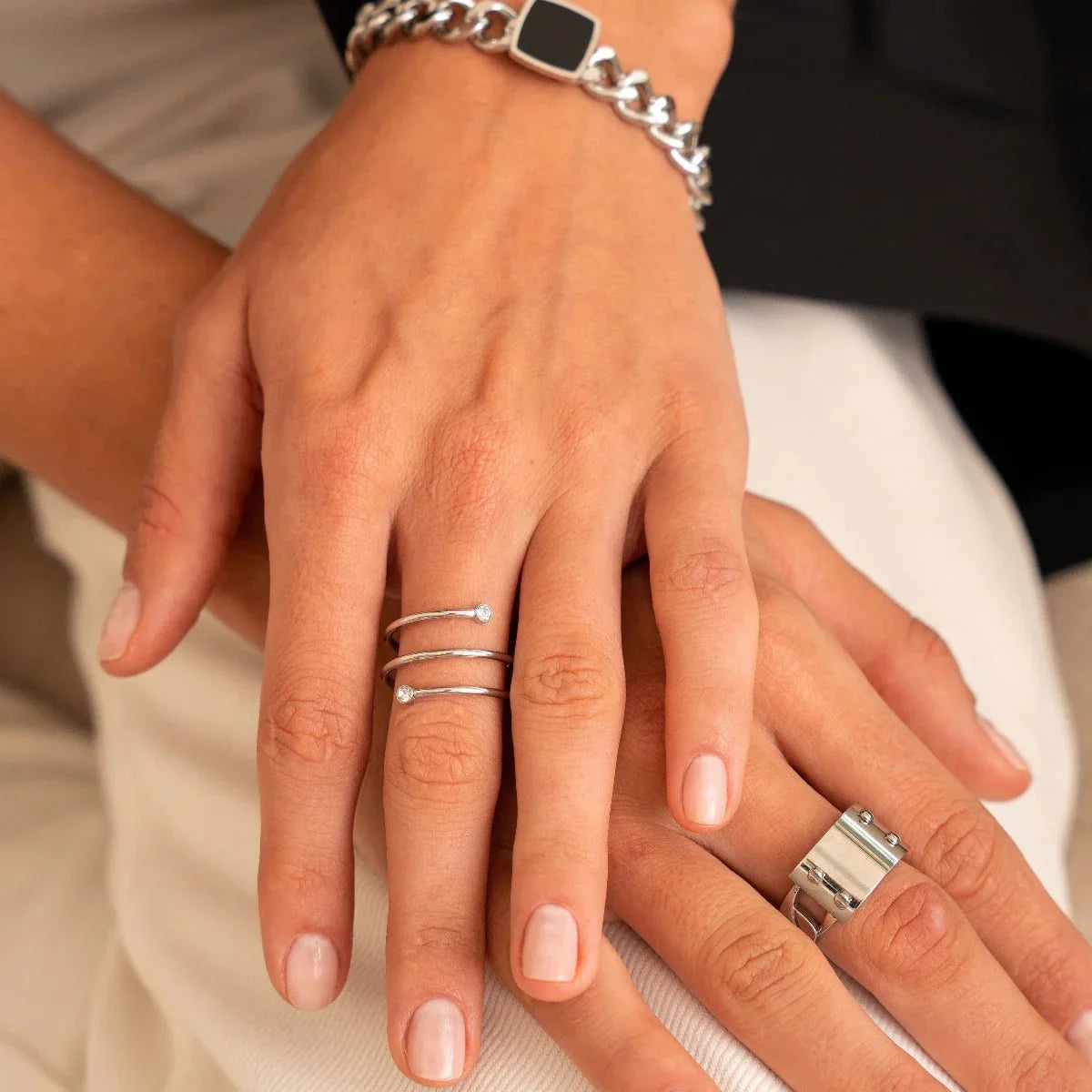 Spiral Fine Ring - Silver