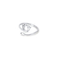 Lotus Flower Ring - Silver