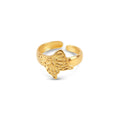 Adjustable Flora Ring Plated in 18K Gold