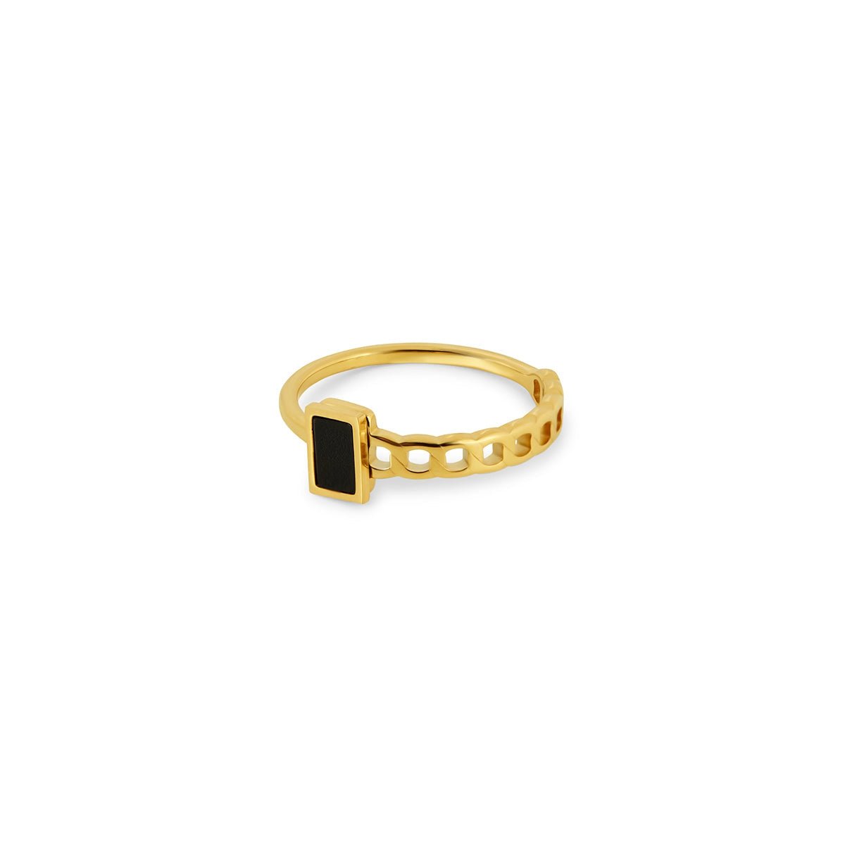 Gold-Plated Fusion Ring 18k