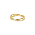 Double Lucia Ring Plated in 18k Gold