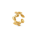 Textured Organic Adjustable Ring Plated in 18K Gold
