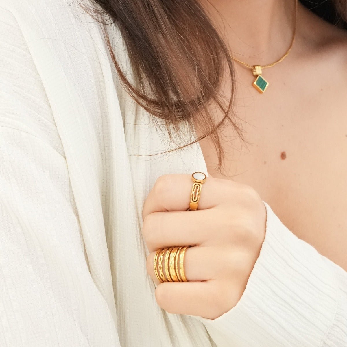 Adjustable Royale Ring Plated in 18k Gold