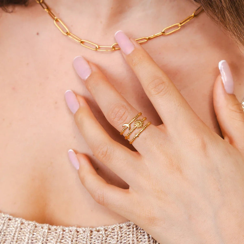 Adjustable Sky Ring Plated in 18K Gold