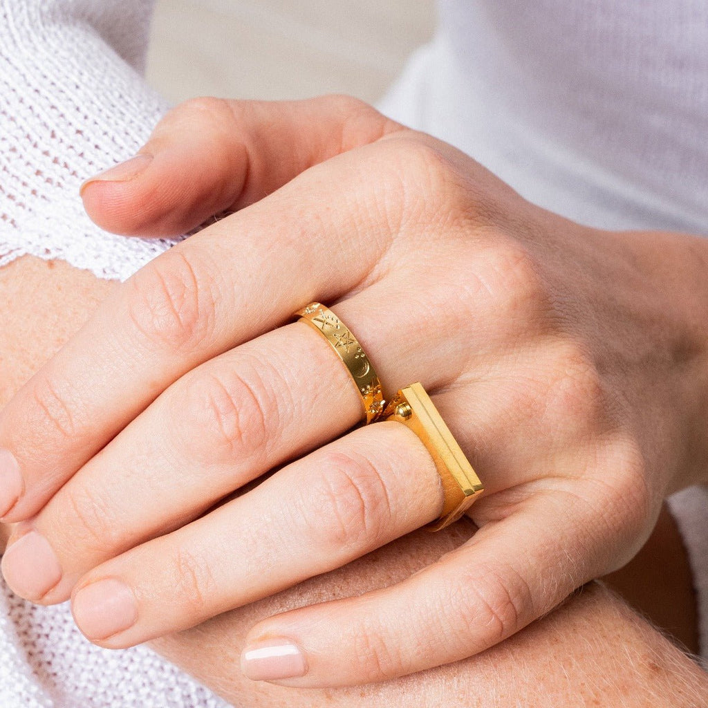 Sky Ring Plated in 18k Gold