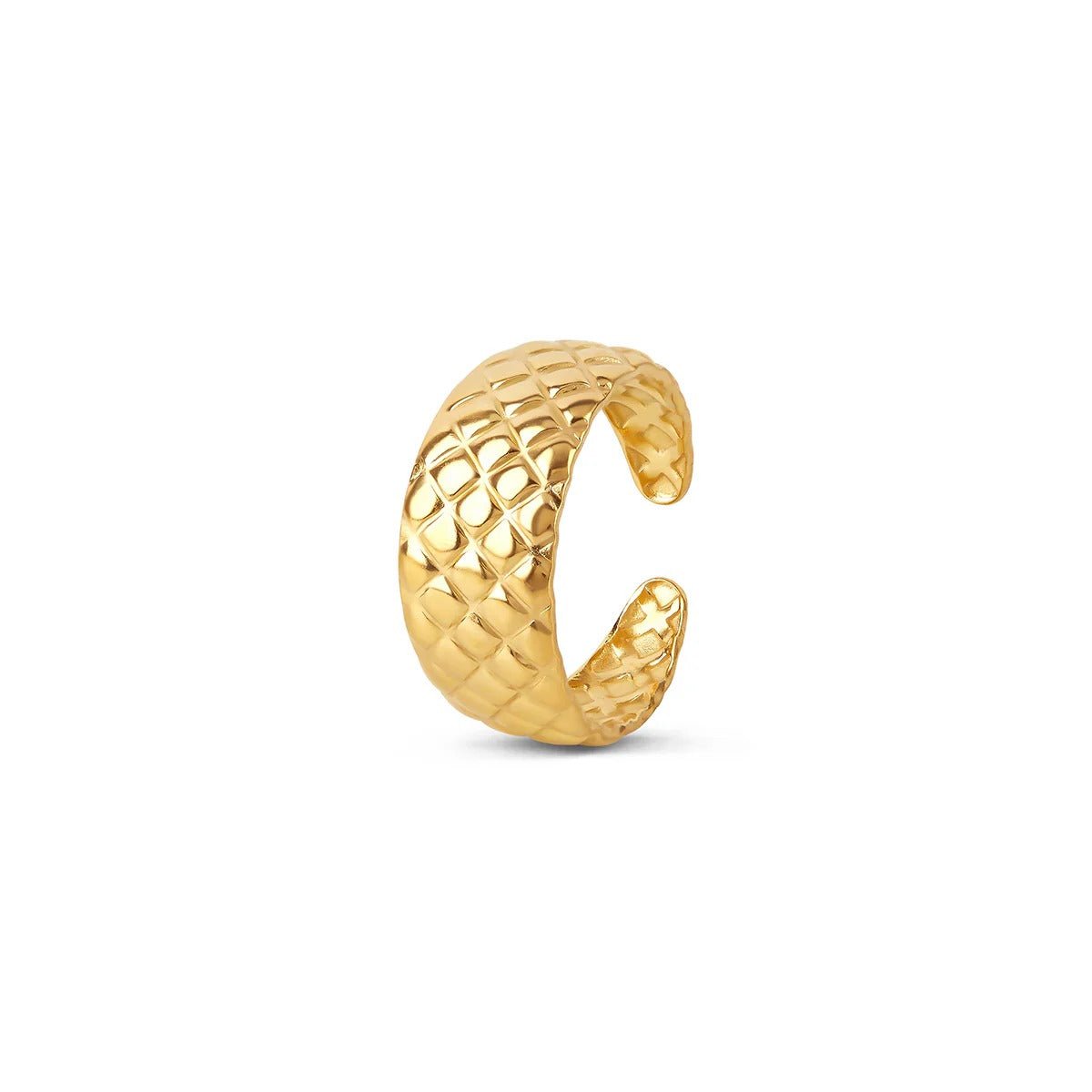 Luxurious Adjustable Ring Plated in 18K Gold