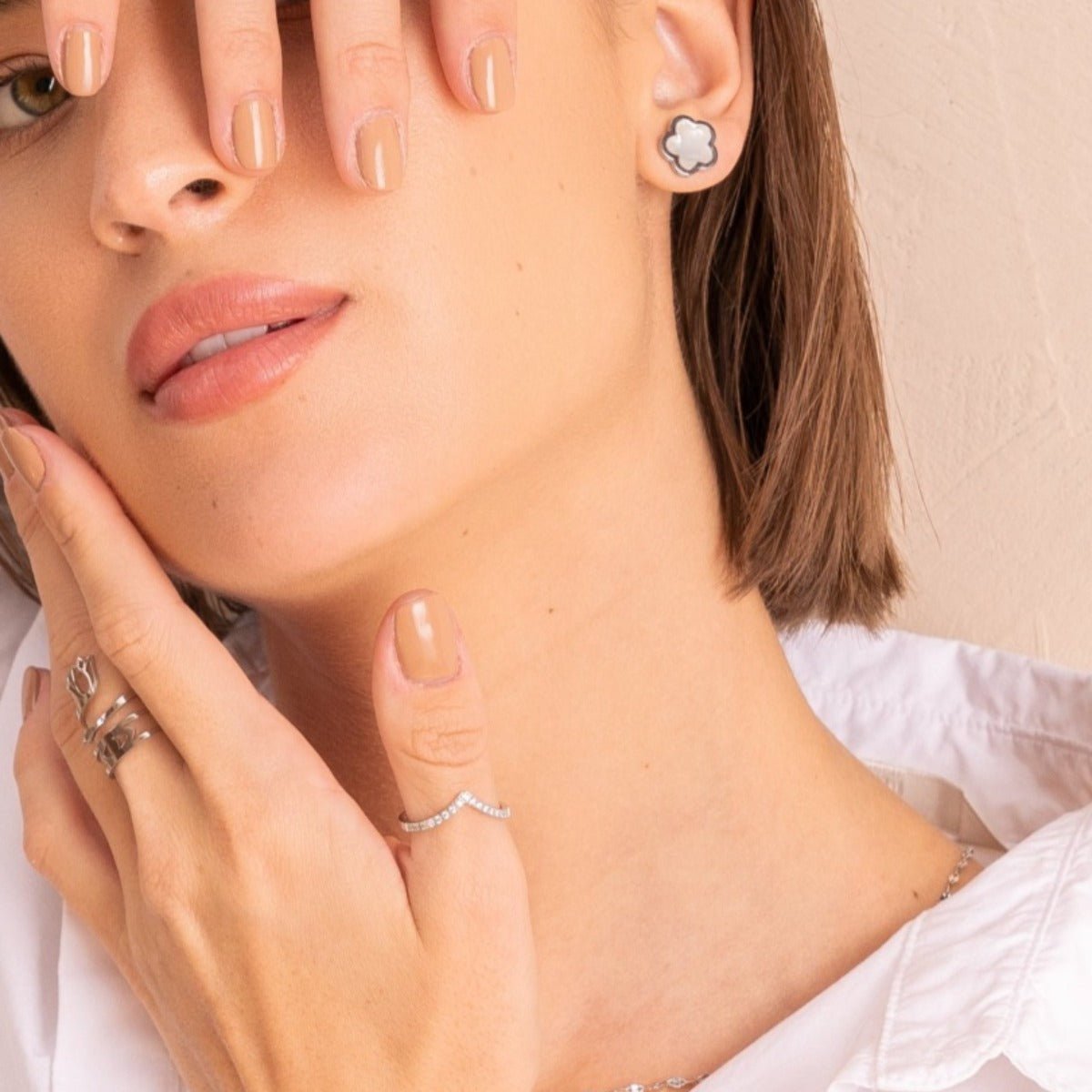 Trinity Zirconia Ring - Silver