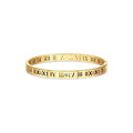 Roman Numeral Bracelet Plated in 18K Gold