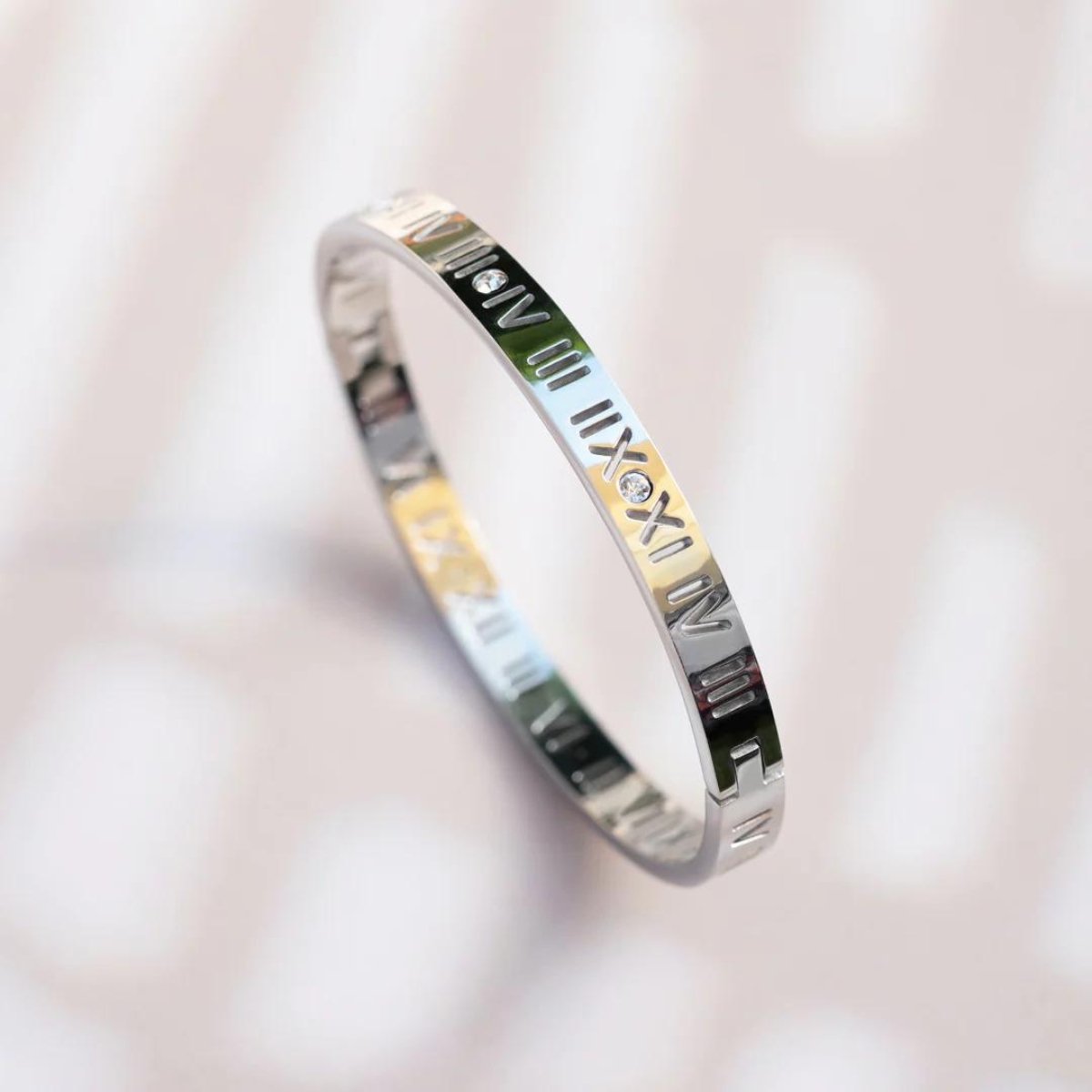 Roman Numerals Bracelet - Silver