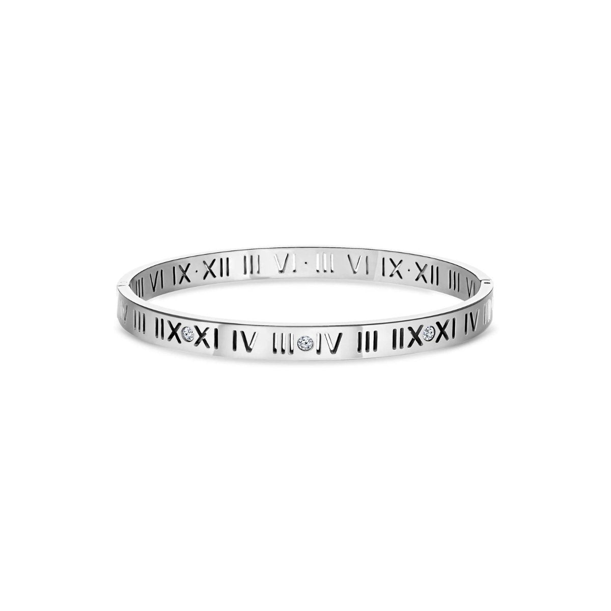 Roman Numerals Bracelet - Silver