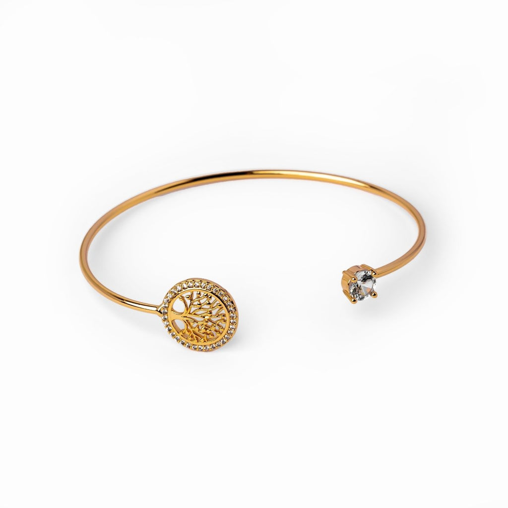 Tree of Life Bracelet Plated in 18K Gold