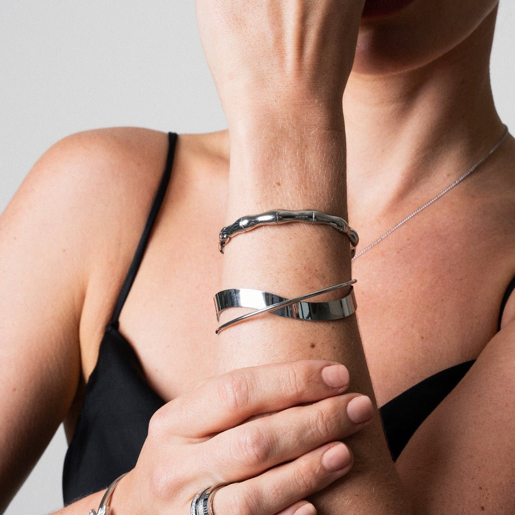 Bamboo Bracelet - Silver