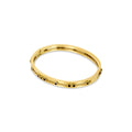 Bracelet Black Studs Plated in 18k Gold
