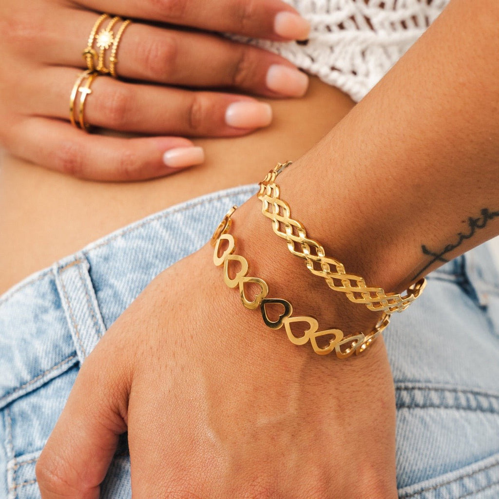 Blogger Bracelet Plated in 18K Gold