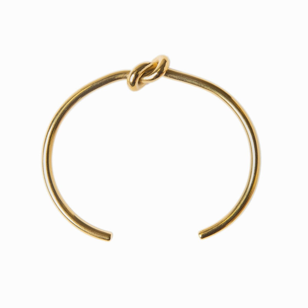 Central Knot Bracelet Plated in 18K Gold