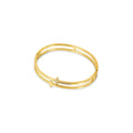 Gold-Plated Cross Bracelet 18k