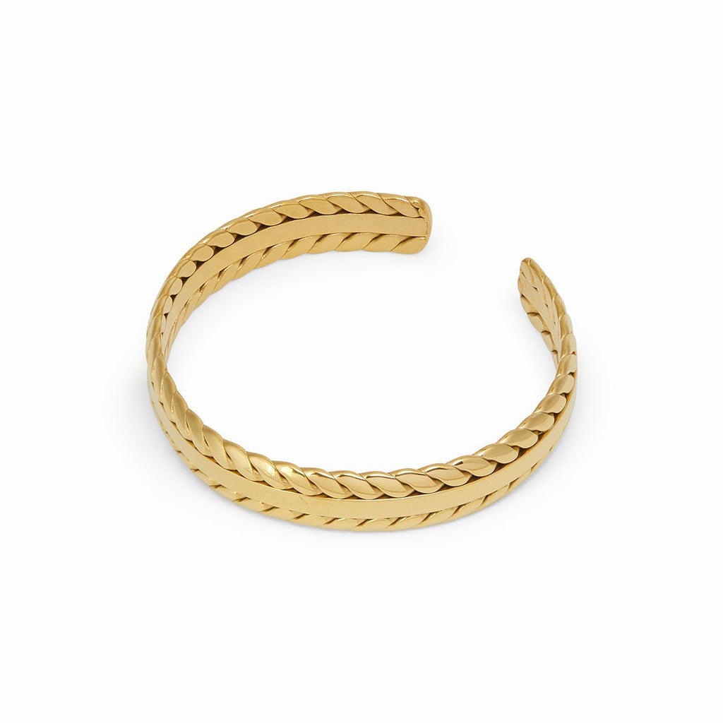 Golden Leaves Bracelet Plated in 18k Gold