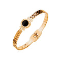 Hera Bracelet Onyx Stone Gold Plated 18K
