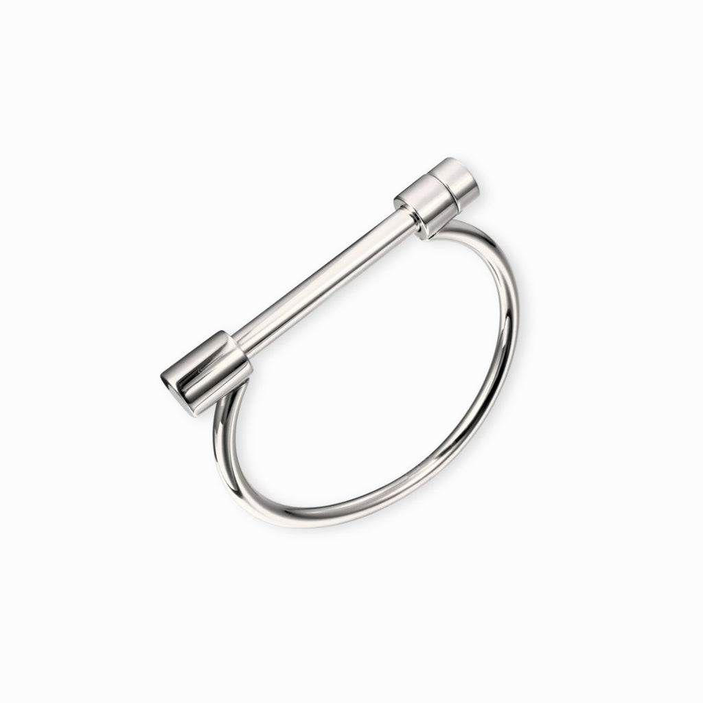 Screw Cuff Bracelet - Silver