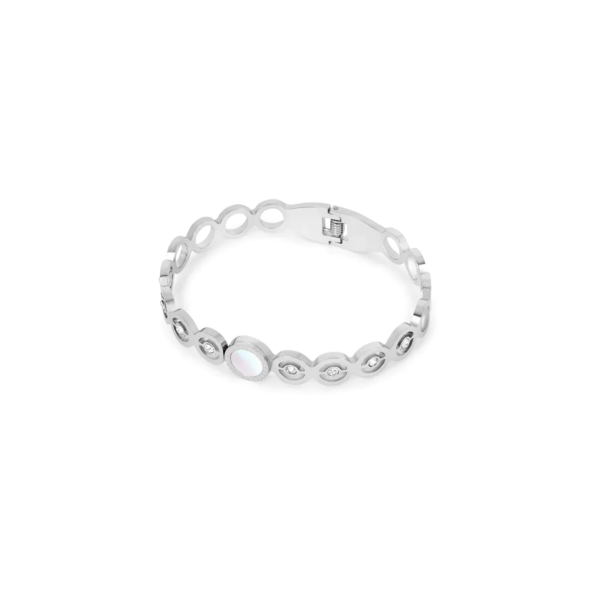 Olivia Zirconia Stone Bracelet - Silver