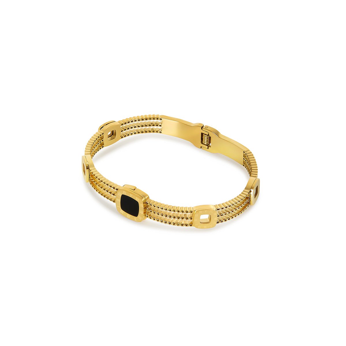 Onyx Bracelet Summer Plated in 18k Gold