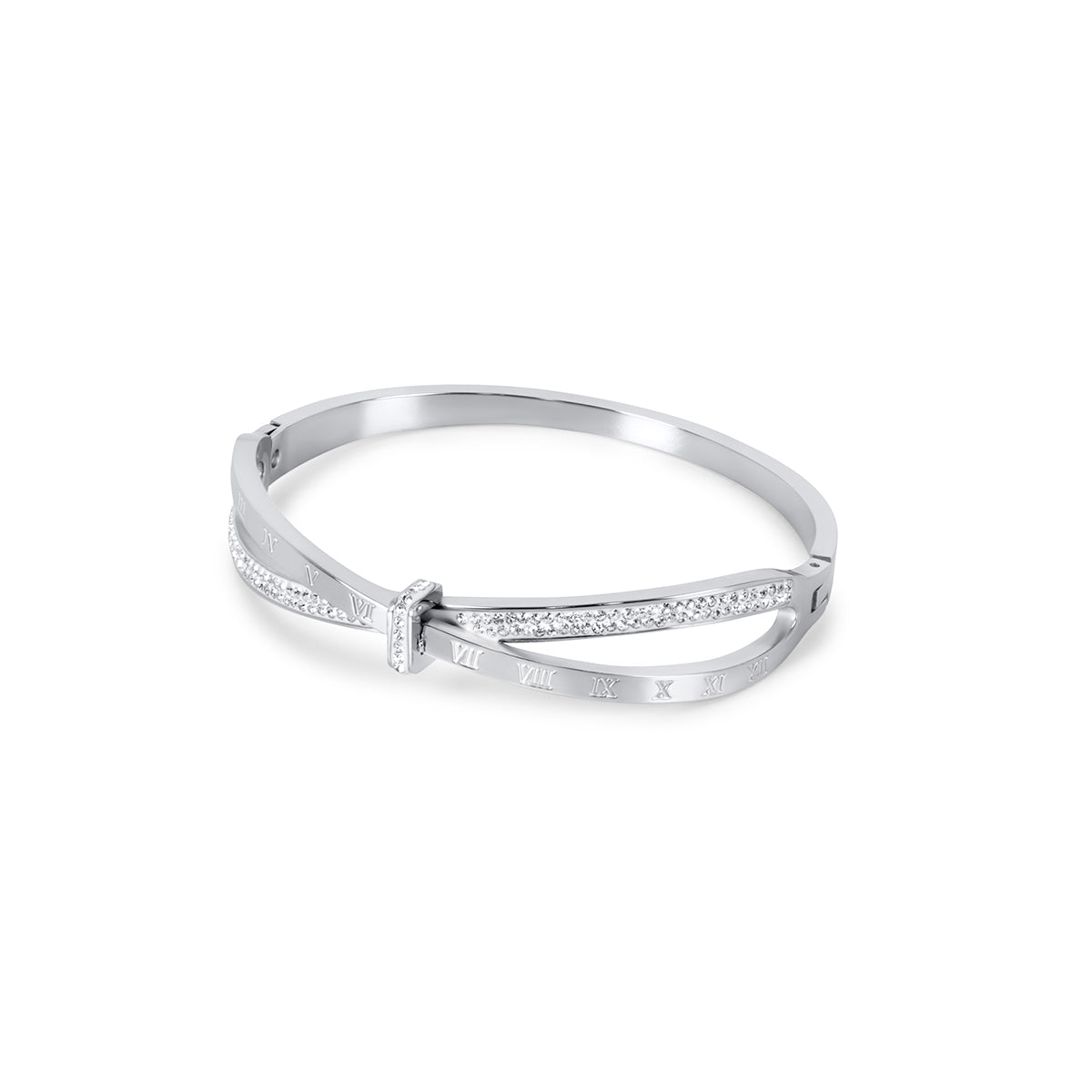 Roman Zirconia Bracelet - Silver