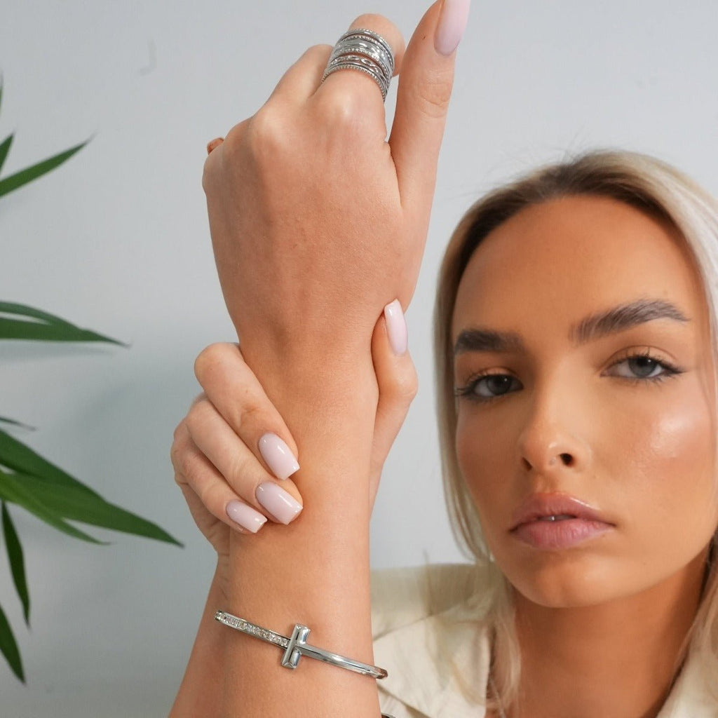 T-Bar Elegance Bracelet - Silver