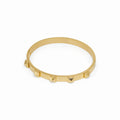 Studded Bracelet Plated in 18K Gold