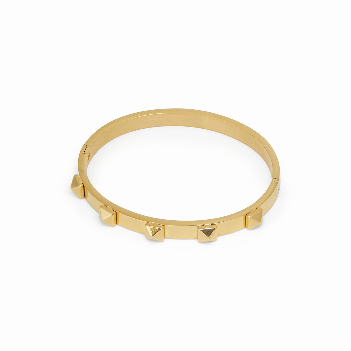 Studded Bracelet Plated in 18K Gold