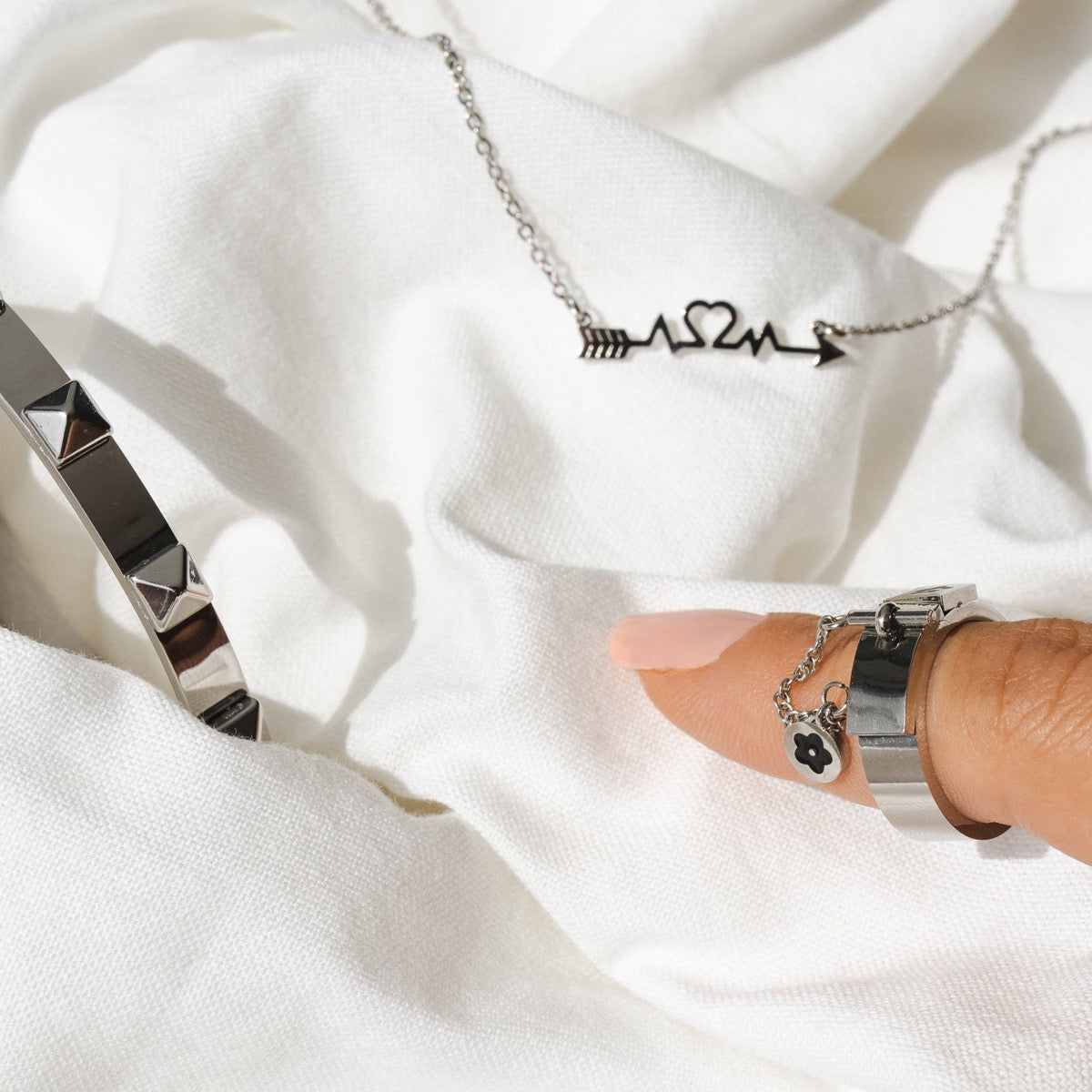 Studded Bracelet - Silver