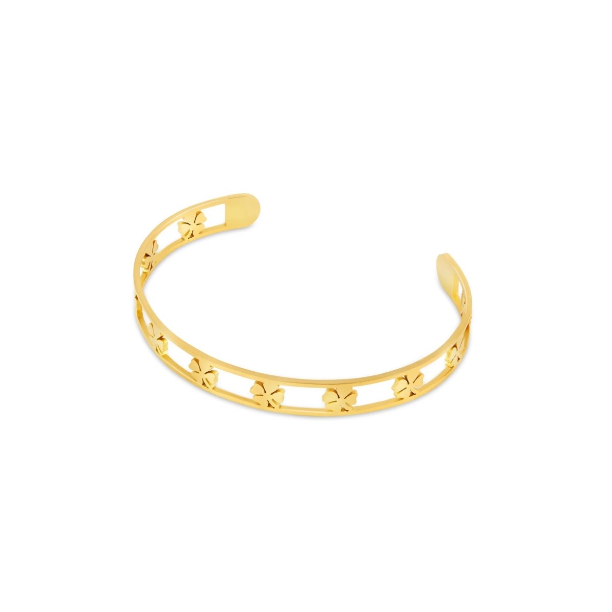 Hollow Clover Bracelet Plated in 18K Gold