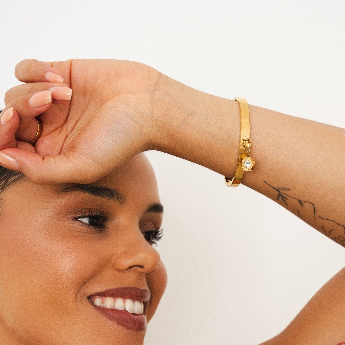 Unique Bracelet Plated in 18K Gold