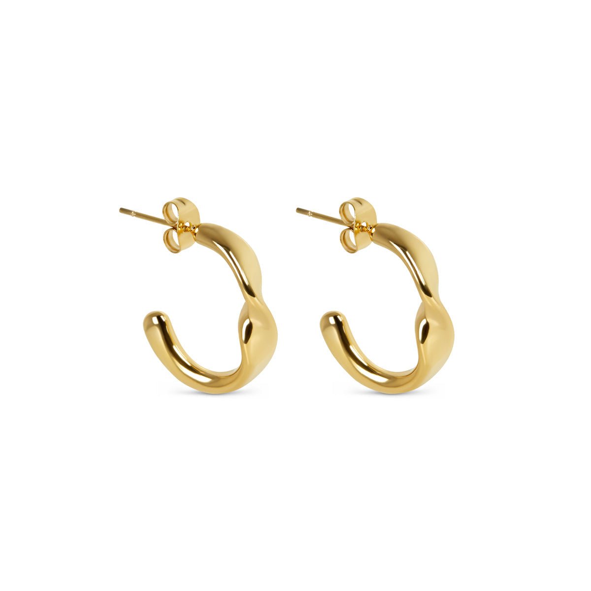 Luci Hoop Earrings Plated in 18k Gold