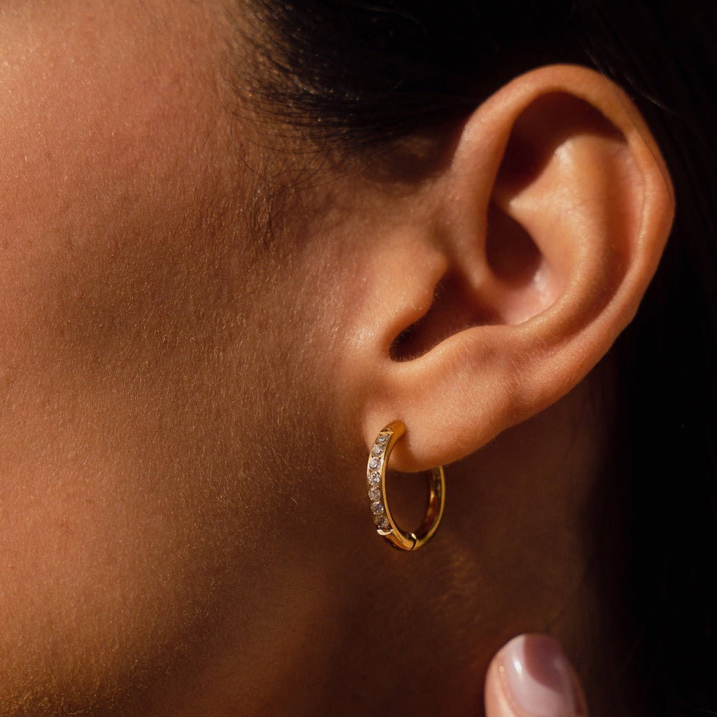 Arielle Hoop Earring Plated in 18K Gold
