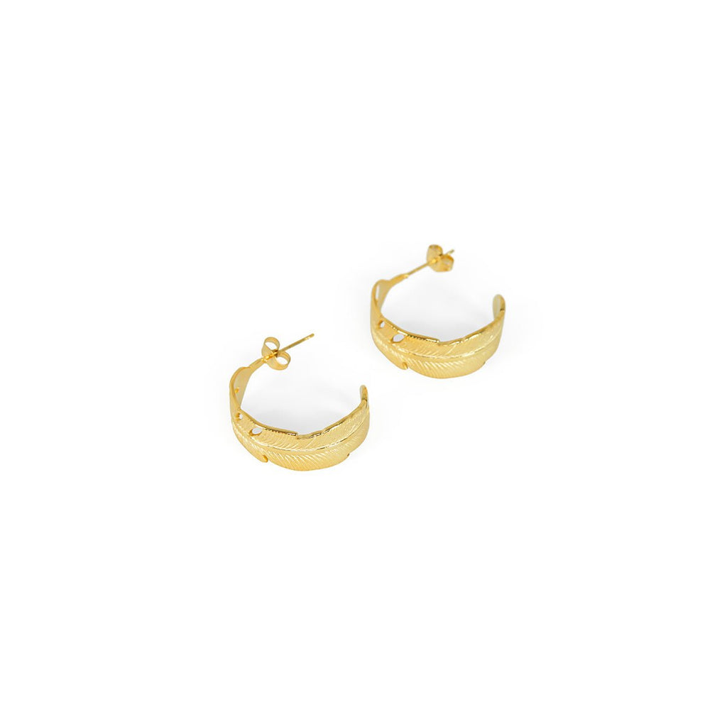 Atena Hoop Earring Plated in 18K Gold
