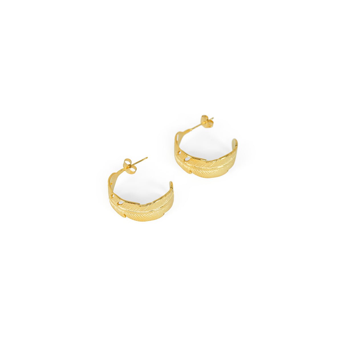 Atena Hoop Earring Plated in 18K Gold