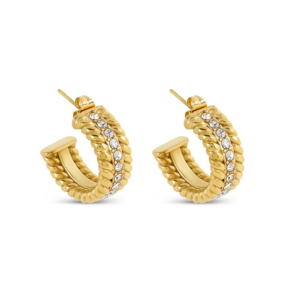 Gold-Plated Hoop Earring 18k